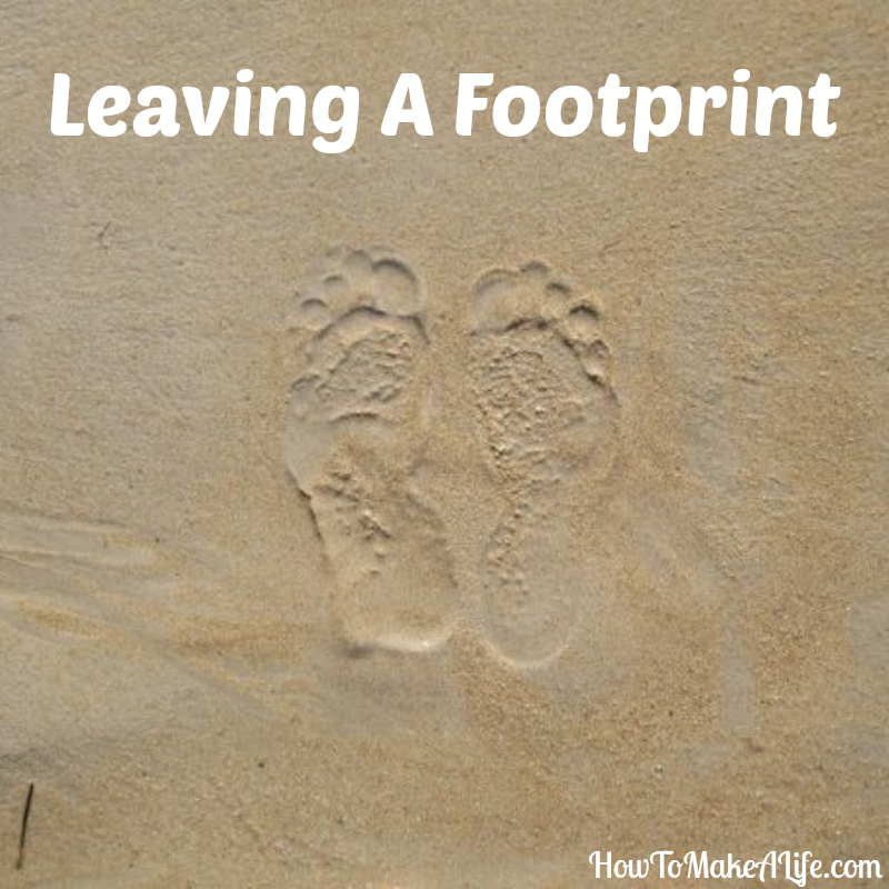 Journal Notes Leaving a Footprint How To Make A Life