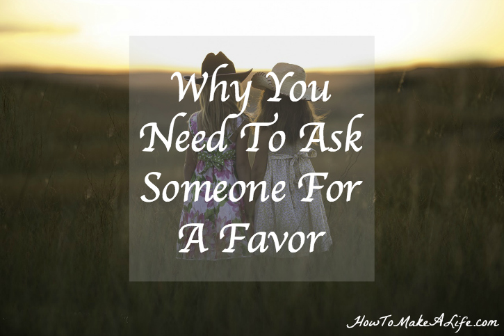 It is often difficult to ask someone for a favor. However, asking for a favor shows a level of trust and can help make a friend.