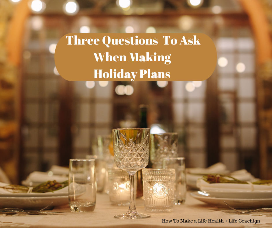 Three Questions To Ask For The Holidays